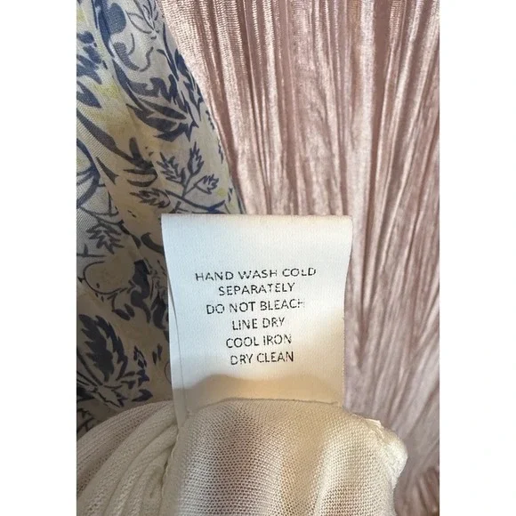 Suzi Chin Maggy Boutique Floral Ruffle Dress Size 4 Belted Made In Italy - Picture 7 of 8